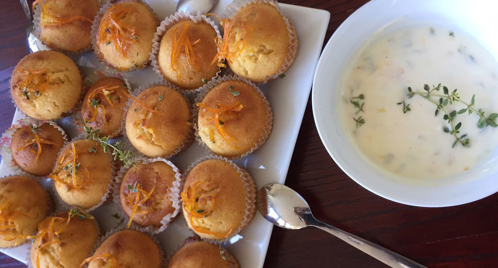 Thymian Orangen Muffins mit Passionsfrucht – Ernährungscoach 4 you